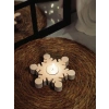 Kar Tanesi Tealight Mumluk ve Mum