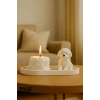 Sevimli Köpek Dekoratif Mumluk Set