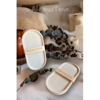 Dekoratif 2’li Beyaz Tabak Set,takı tabağı, organizer