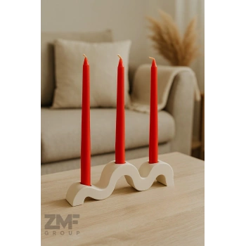 Dekoratif Kıvrım Mumluk Şamdan