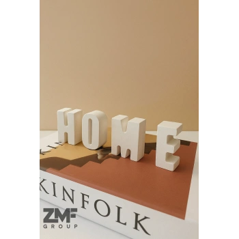 Home Yazısı Ev Dekoratif Obje Home Biblo