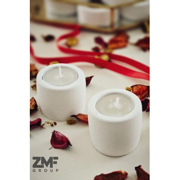 Silindir Tealight Mumluk Söz Nişan ve Özel Günler İçin 2 Adet
