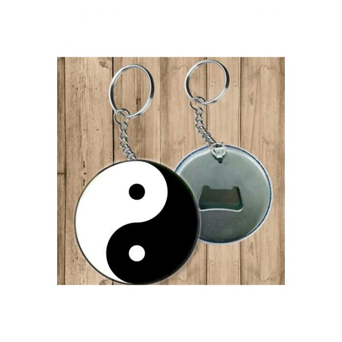 Yin Yang Sembolü Anahtarlık - Açacaklı Anahtarlık