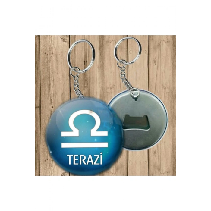 Terazi Burcu Anahtarlık - Açacaklı Anahtarlık