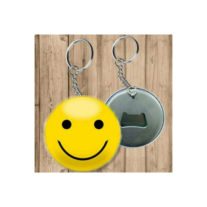 Gülen Surat Emoji Anahtarlık - Açacaklı Anahtarlık