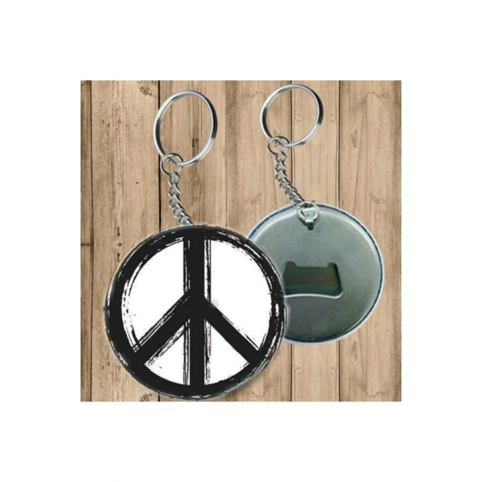 Barış Sembolü Anahtarlık - Açacaklı Anahtarlık