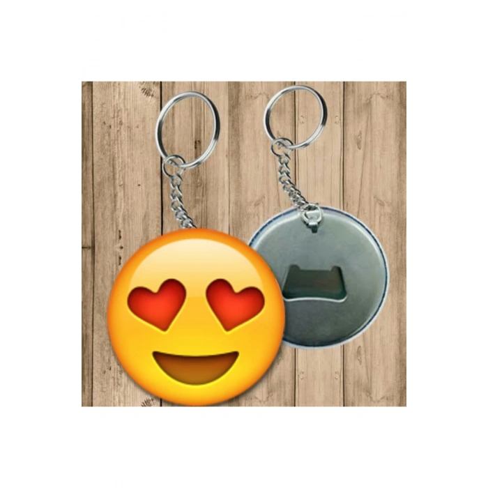 Kalpli Surat Emoji Anahtarlık - Açacaklı Anahtarlık