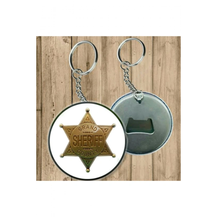 Şerif Model Anahtarlık - Açacaklı Anahtarlık