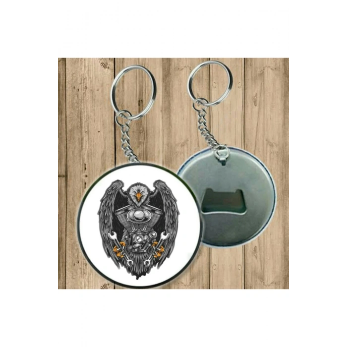 Motorcu Kartal Model - Açacaklı Anahtarlık