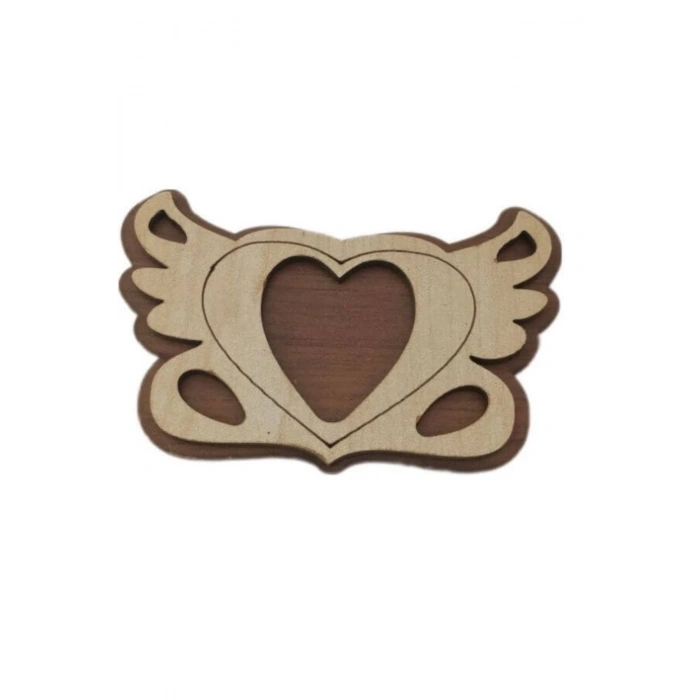 Ahşap Melek Magnet - Fotograflı Ahşap Magnet ( 10 Adet )