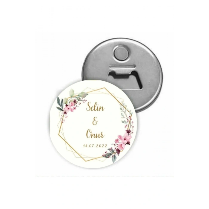 Kişiye Özel Açacaklı Düğün Magnet - Nişan Magnet - Söz Magnet ( 25 Adet )