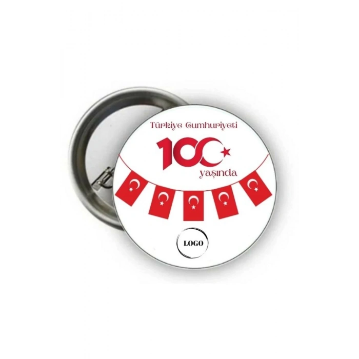 Cumhuriyetin 100. Yılı Rozet - Kişiye Özel 29 Ekim Rozeti ( 20 Adet )
