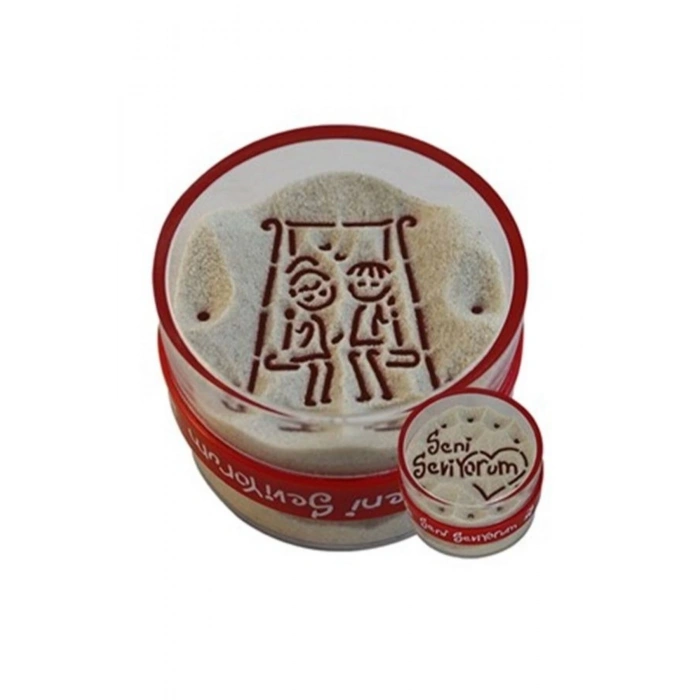 Sevgili Yazılı Kum Saati - Kumdan