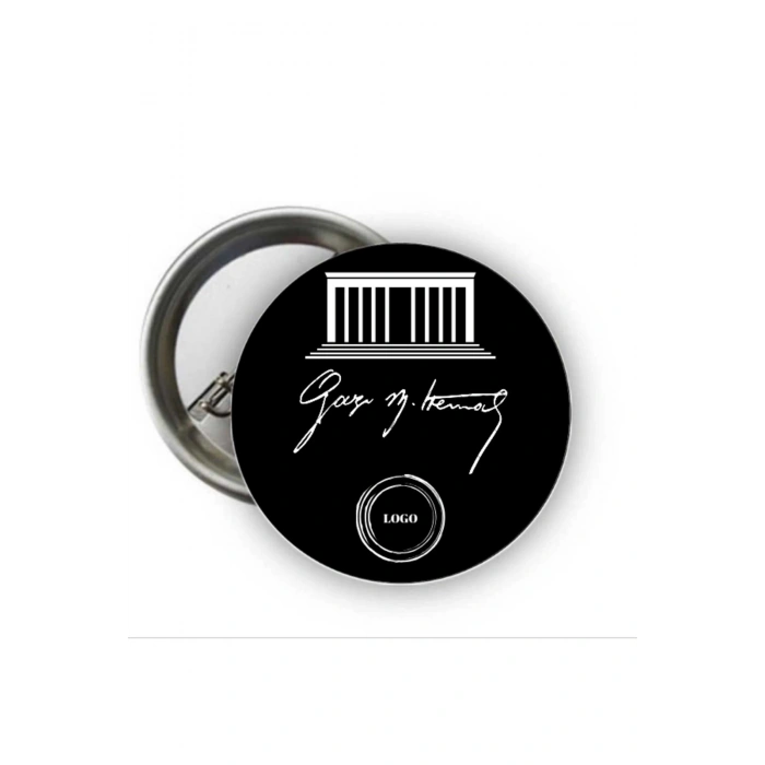 Kişiye Özel 10 Kasım Rozeti - İmza Atatürk Rozeti ( 20 Adet )