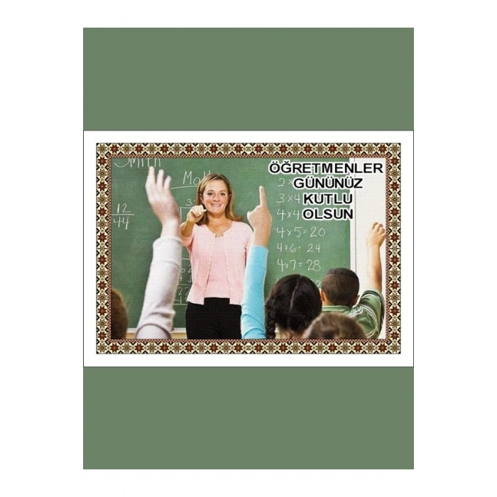 Öğretmenler Gününe Özel Duvar Halısı - Kişiye Özel Fotoğraflı Halı