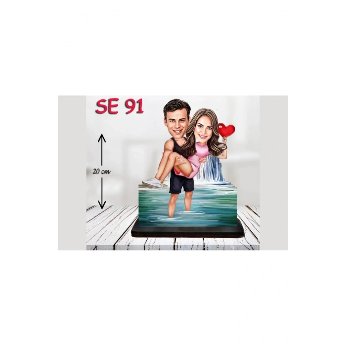 Kişiye Özel Ahşap Biblo - Şelale Tasarım Biblo ( 3D Biblo )