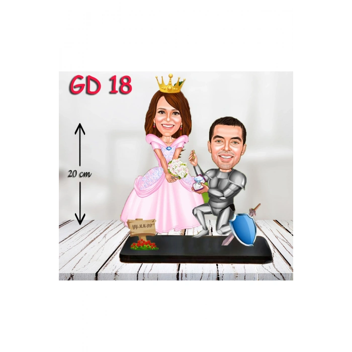 Kişiye Özel Ahşap Biblo - Düğün Biblo 9 ( 3D Biblo )