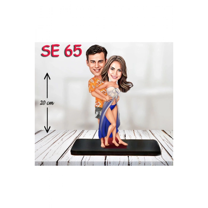 Kişiye Özel Ahşap Biblo - Dansçı Çift Biblosu