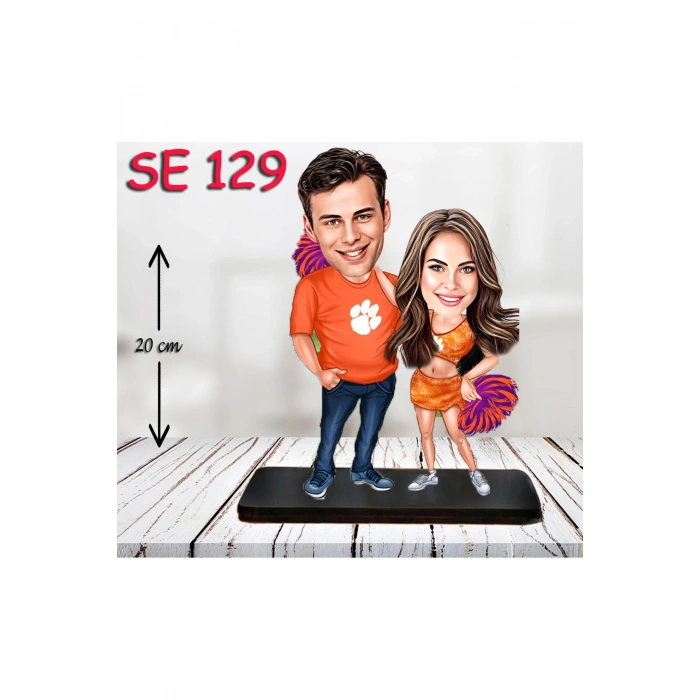 Kişiye Özel Ahşap Biblo - Dansçı Çift Biblosu 2