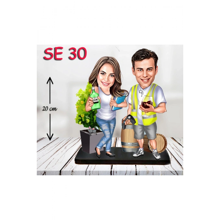 Kişiye Özel Ahşap Biblo - İşçi Biblosu