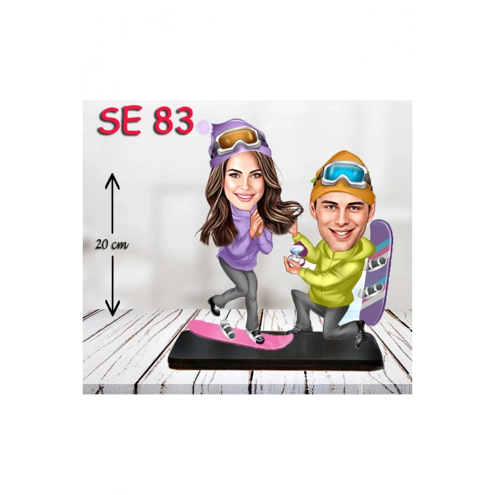 Kişiye Özel Ahşap Biblo - Evlenme Teklifi Biblosu 4