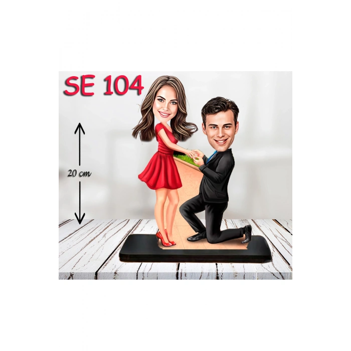 Kişiye Özel Ahşap Biblo - Evlenme Teklifi Biblosu 7