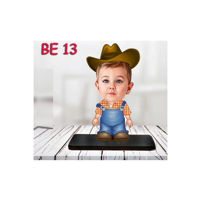 Kişiye Özel Ahşap Biblo - Bebek Karikatür Biblo - Bebek Biblo 13