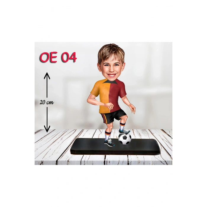 Kişiye Özel Ahşap Biblo - Erkek Çocuk Karikatür Biblo - Fanatik Biblo 3