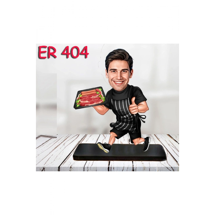 Kişiye Özel Ahşap Biblo - Erkek Meslek Karikatür Biblo 44