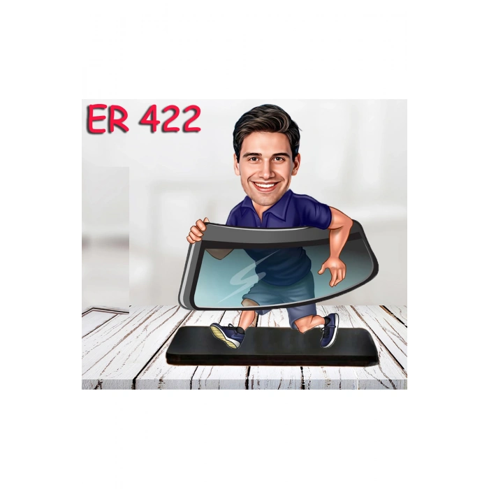 Kişiye Özel Ahşap Biblo - Erkek Meslek Karikatür Biblo 62