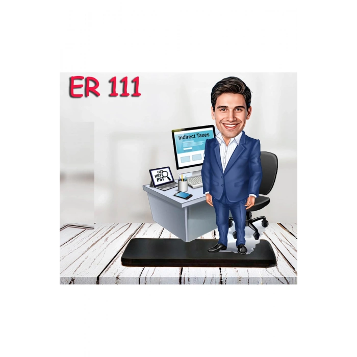 Kişiye Özel Ahşap Biblo - Masa Başı Karikatür Biblo - Erkek Biblo 21