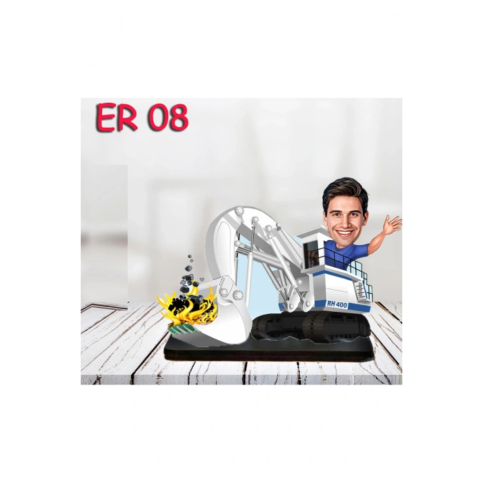 Kişiye Özel Ahşap Biblo - Araç Kullanan Erkek Karikatür Biblo 8