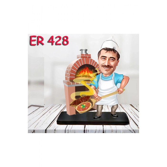 Kişiye Özel Ahşap Biblo - Erkek Meslek Karikatür Biblo 68