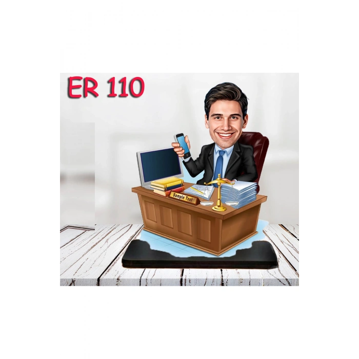 Kişiye Özel Ahşap Biblo - Masa Başı Karikatür Biblo - Erkek Biblo 20