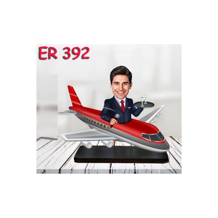 Kişiye Özel Ahşap Biblo - Erkek Meslek Karikatür Biblo 32