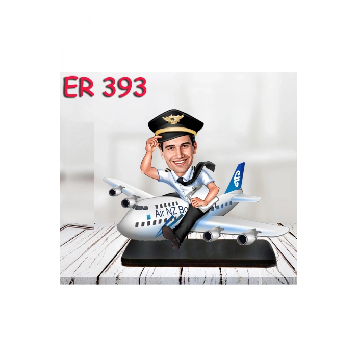 Kişiye Özel Ahşap Biblo - Erkek Meslek Karikatür Biblo 33