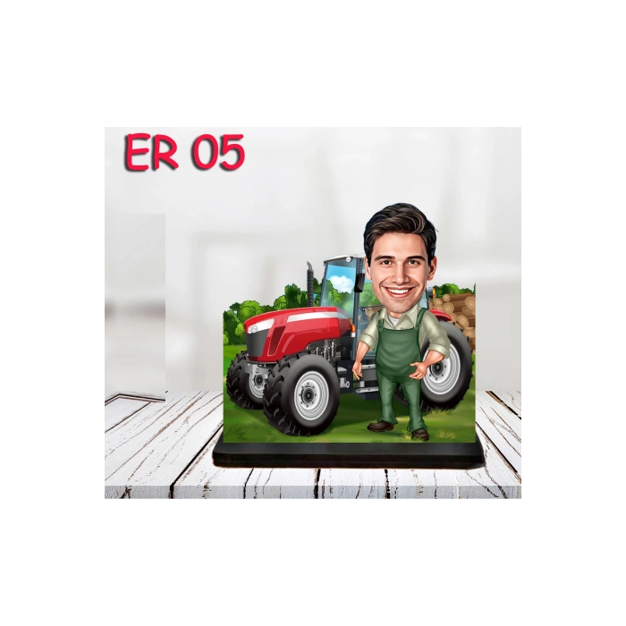 Kişiye Özel Ahşap Biblo - Araç Kullanan Erkek Karikatür Biblo 5