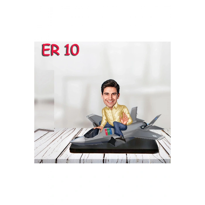 Kişiye Özel Ahşap Biblo - Araç Kullanan Erkek Karikatür Biblo 10