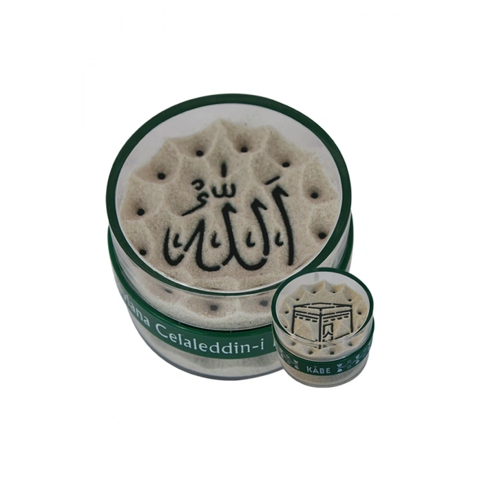 Allah Yazılı Kum Saati - Kumdan Hediye - Kabe Yazılı Kum Saati