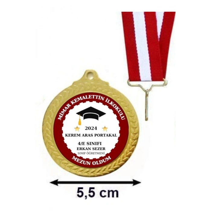 Kişiye Özel Mezuniyet Madalyası ( 24 Adet )