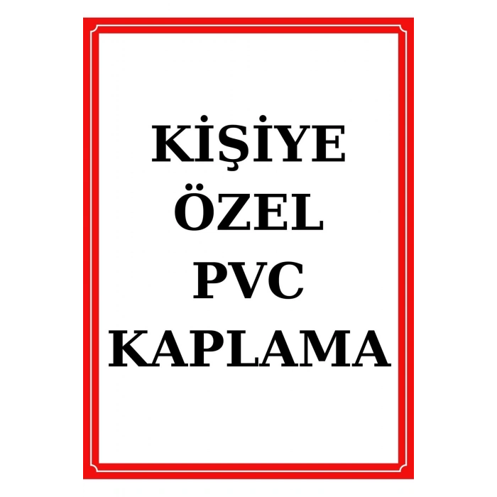 Kişiye Özel Levha