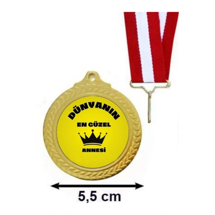Dünyanın En Güzel Annesi Madalyası - Anneler Günü Madalyası