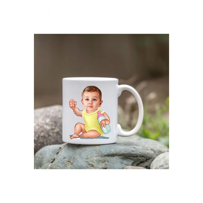 Kişiye Özel Bardak - Karikatür Bardak - Bebeğim Bardağı