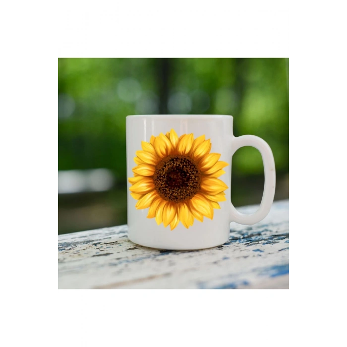 Ayçiçeği Model Bardak - Ayçiçekli Bardak