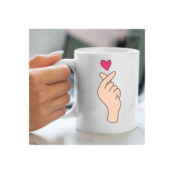 Sevgililer Günü Bardağı - Kalpli Bardak