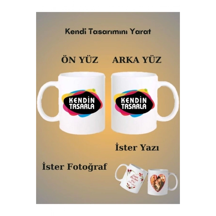Kişiye Özel Bardak - Resimli Bardak - Yazılı Bardak - Özel Tasarım Bardak