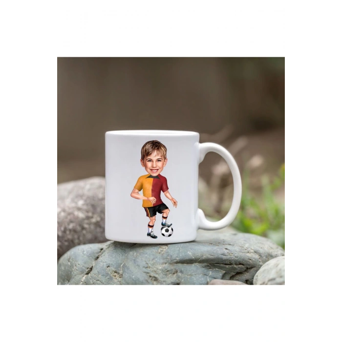 Kişiye Özel Bardak - Karikatür Bardak - Sarı Kırmızı Bardak