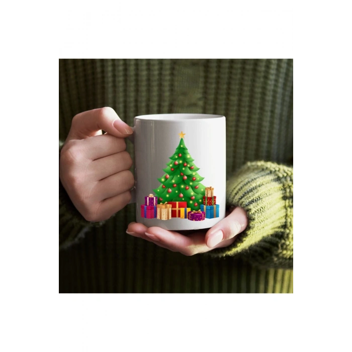 Yılbaşı Hediyesi - Yeni Yıl Bardağı - Çam Ağaçlı Bardak