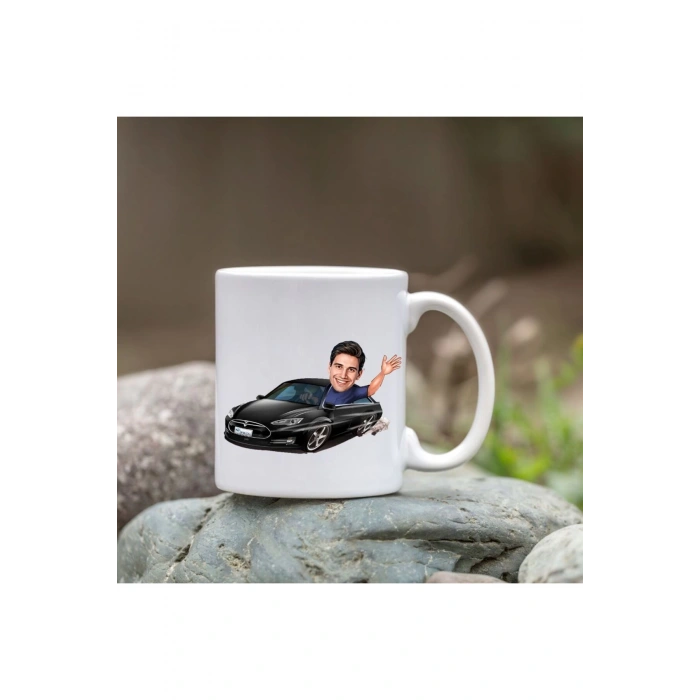 Kişiye Özel Bardak - Karikatür Bardak - Erkek için Bardak