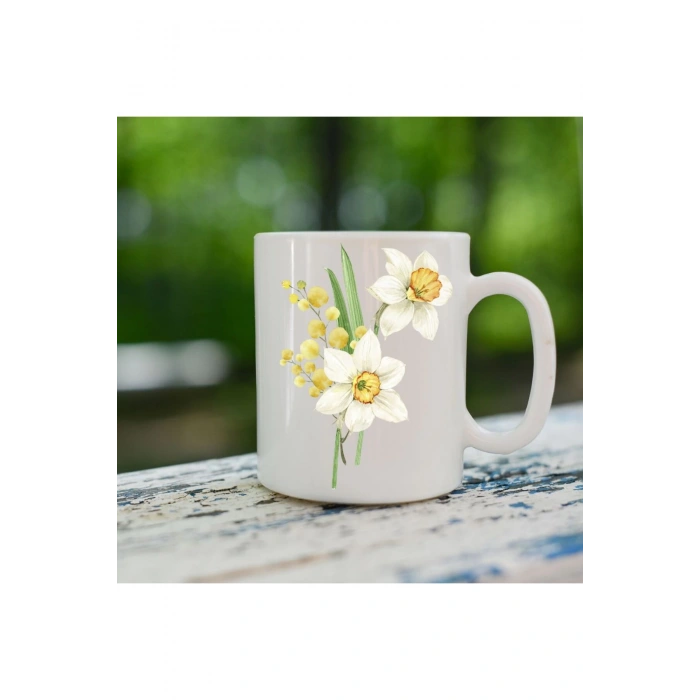 Nergis Çiçeği Model Bardak - Nergis Çiçeği Bardağı